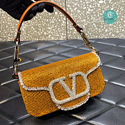 Valentino Garavani Locò Crystals Small Shoulder Bag 20x11x5 cm - 4