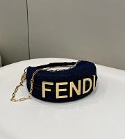 Feni Nano Fendigraphy Blue Denim Charm 29x24.5x10cm - 1