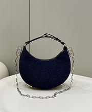 Feni Nano Fendigraphy Blue Denim Charm 29x24.5x10cm - 6