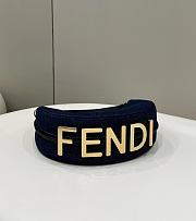 Feni Nano Fendigraphy Blue Denim Charm 29x24.5x10cm - 3