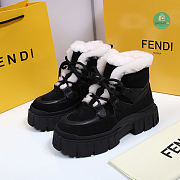 Fendi Boot Feather Neck Black - 1