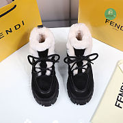 Fendi Boot Feather Neck Black - 6