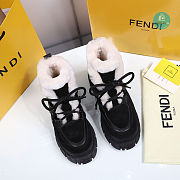 Fendi Boot Feather Neck Black - 5