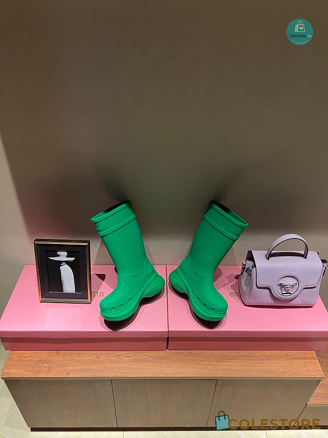 Balenciaga x Crocs Boot Green  - 1
