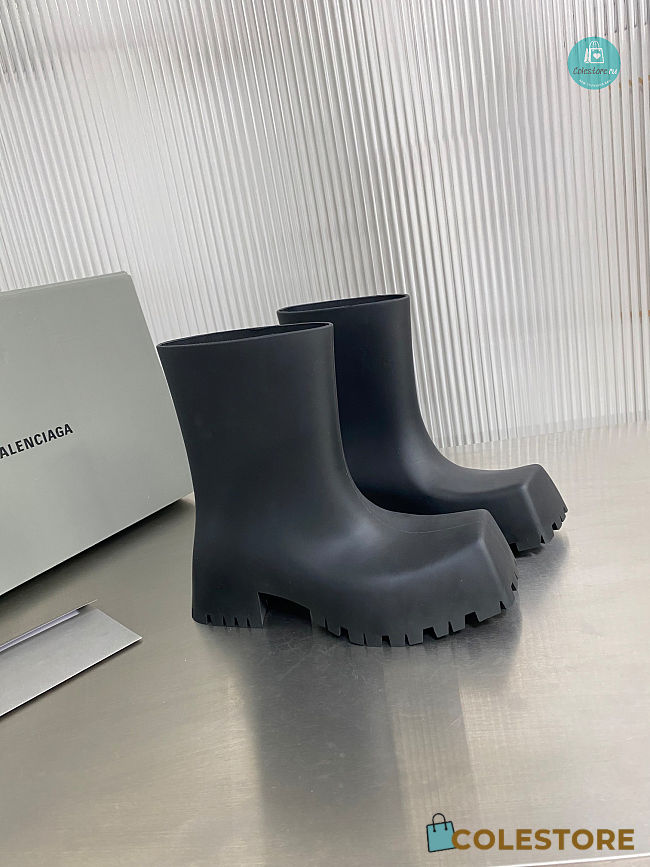Balenciaga Trooper Boots In Black  - 1