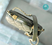 Chanel 22K Caviar Top Handle In Green 20.5x17x6cm - 6