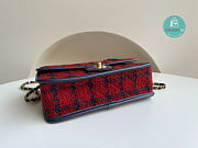 Chanel 22K Small Flap Bag With Top Handle Wool Tweed 25x21.5x7cm - 4