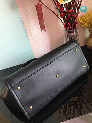 Chanel Shopping Bag Gold-tone Metal Coral Black 30x50x22Cm - 4