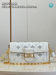 Louis Vuitton Dauphine East West Handbag White 24.5 x 13.5 x 9 cm - 1