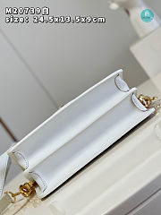 Louis Vuitton Dauphine East West Handbag White 24.5 x 13.5 x 9 cm - 5