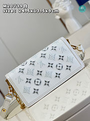 Louis Vuitton Dauphine East West Handbag White 24.5 x 13.5 x 9 cm - 3