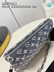 Louis Vuitton Coussin PM Bag Grey Monogram Denim 26 x 20 x 12 cm - 4