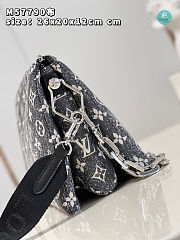 Louis Vuitton Coussin PM Bag Grey Monogram Denim 26 x 20 x 12 cm - 3