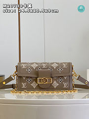 Louis Vuitton Dauphine East West Handbag Brown 24.5 x 13.5 x 9 cm - 1