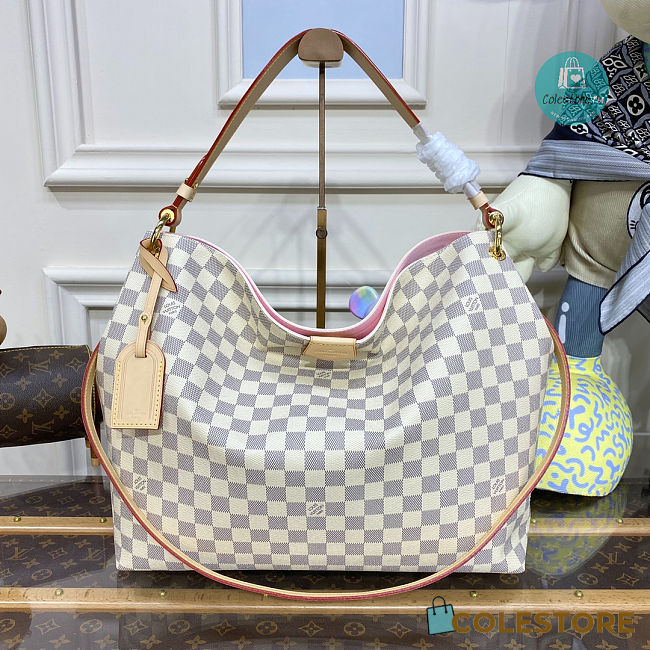 Louis Vuitton Graceful MM Hobo In Elegant Damier 41x35x14cm - 1