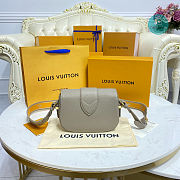 Louis Vuitton Pont 9 Soft PM Grained Calfskin Leather Gris 21 x 15 x 6.5 cm - 4