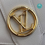 Louis Vuitton Pont 9 Soft PM Grained Calfskin Leather Gris 21 x 15 x 6.5 cm - 2