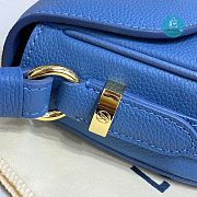 Louis Vuitton Pont 9 Soft PM Grained Calfskin Leather Blue 21 x 15 x 6.5 cm - 6