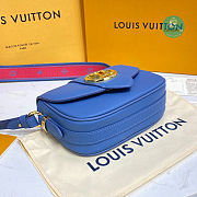 Louis Vuitton Pont 9 Soft PM Grained Calfskin Leather Blue 21 x 15 x 6.5 cm - 4