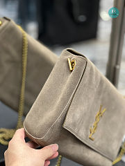 YSL Kate Medium Reversible Suede Shoulder Bag In Beige 28.5x20x6cm - 3