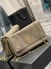 YSL Kate Medium Reversible Suede Shoulder Bag In Beige 28.5x20x6cm - 4