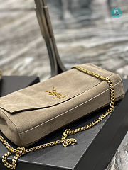 YSL Kate Medium Reversible Suede Shoulder Bag In Beige 28.5x20x6cm - 5