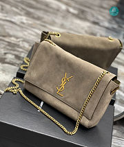 YSL Kate Medium Reversible Suede Shoulder Bag In Beige 28.5x20x6cm - 6