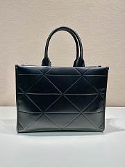 Prada Medium Leather Handbag In Black 35x27x10cm - 5
