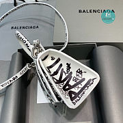 Colestore Balenciaga Hourglass XS Graffiti-Print Leather Bag 19x8x11cm - 5