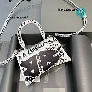 Colestore Balenciaga Hourglass XS Graffiti-Print Leather Bag 19x8x11cm - 6