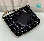 Chanel 22 Handbag Wool Tweed & Gold-Tone Metal Multicolor 38 × 42 × 8 cm - 4