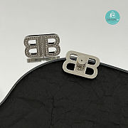 Balenciaga BB 2.0 XS Earrings In Grey  - 2