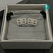 Balenciaga BB 2.0 XS Earrings In Grey  - 5