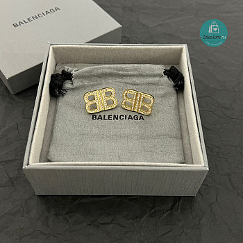 Balenciaga BB 2.0 XS Earrings In Gold