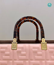 Fendi Sunshine Medium Pink Leather Shopper 37x13.5x32 - 6
