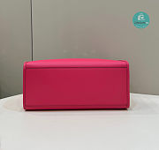 Fendi Pink Sunshine Logo Debossed Medium Tote Bag 36x13x32 cm - 5