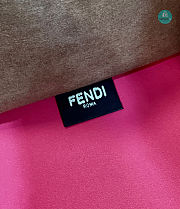 Fendi Pink Sunshine Logo Debossed Medium Tote Bag 36x13x32 cm - 3