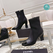 Chanel Black Wool Short Boots 7.5cm - 3