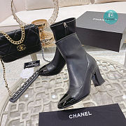 Chanel Black Wool Short Boots 7.5cm - 5