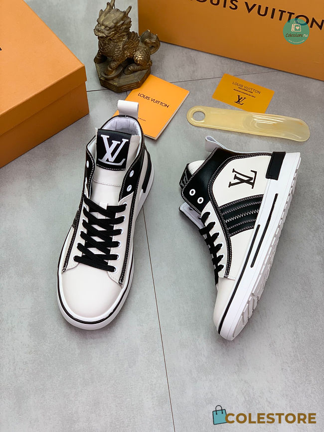 Louis Classic High-top Trendy Shoes In Black - 1