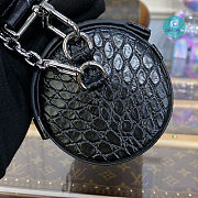Louis Vuitton Black Papillon Trunk Epi Crocodile Pattern Leather 20x10x10cm - 3