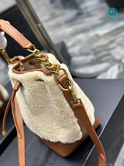YSL Shearling Bucket Bag 14.5×20×12cm - 6