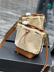 YSL Shearling Bucket Bag 14.5×20×12cm - 3