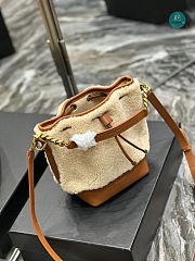 YSL Shearling Bucket Bag 14.5×20×12cm - 2