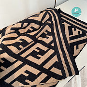 Fendi Poncho Brown Wool and Cashmere 140x160cm - 6