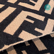 Fendi Poncho Brown Wool and Cashmere 140x160cm - 4