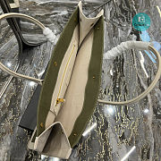 YSL Rive Gauche Tote Bag In Green 48x36x16cm - 6
