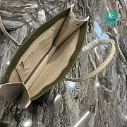 YSL Rive Gauche Tote Bag In Green 48x36x16cm - 5