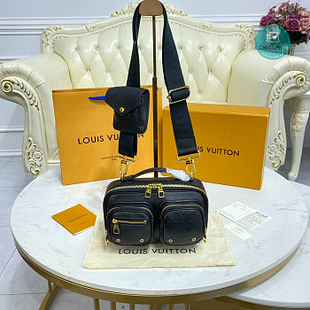 Louis Vuitton Utility Cross Body Bag In Black 18 x 11 x 10 cm