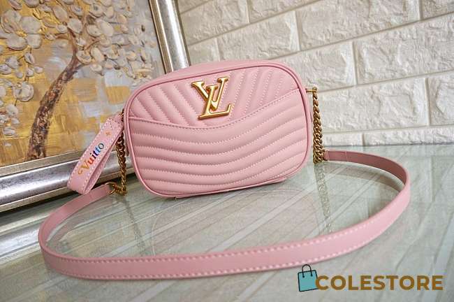 Louis Vuitton New Wave Calfskin Leather In Pink M53683 Size 21.5x15.5x6.0cm - 1
